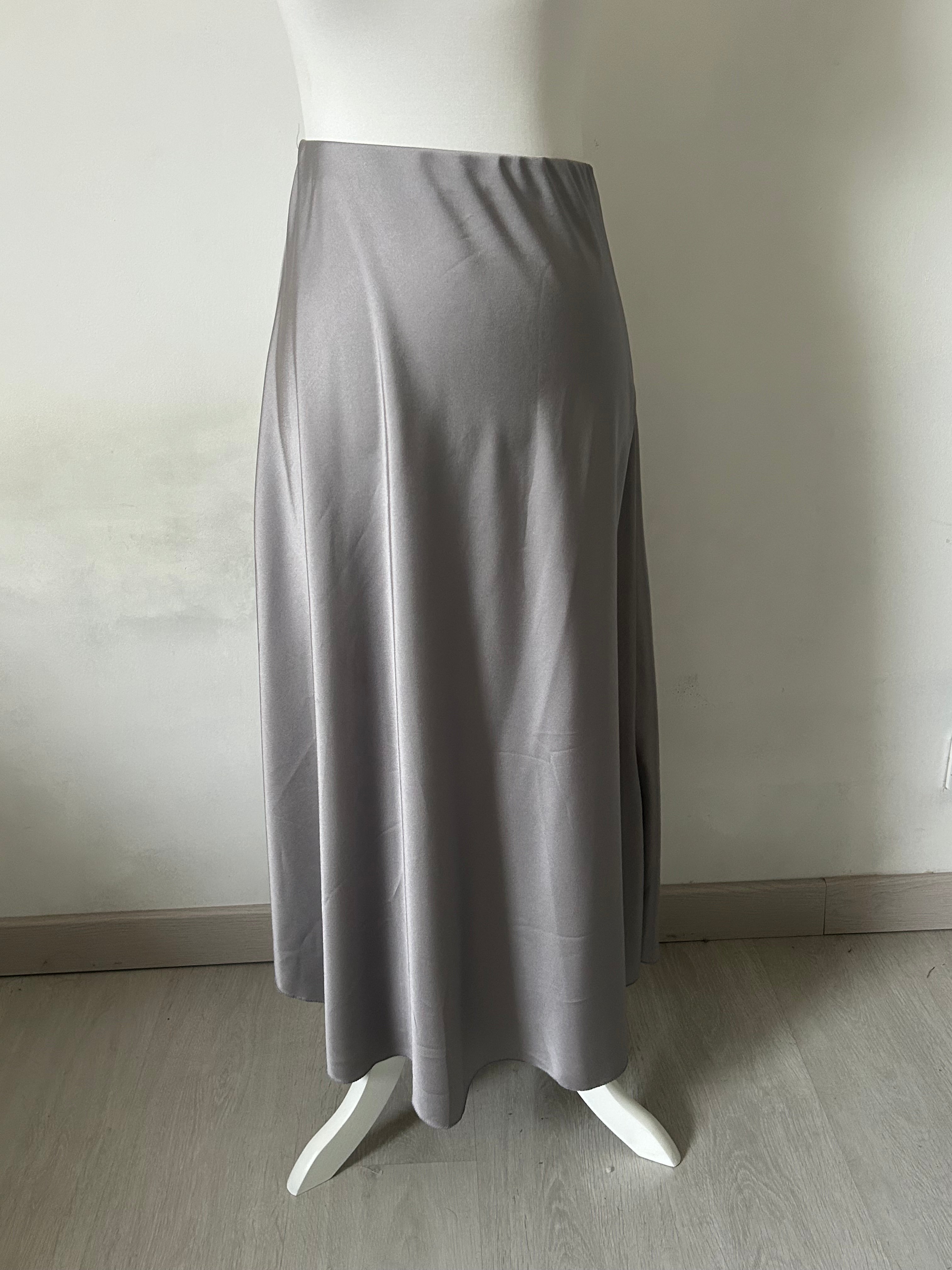 Jupe Satinée - Gris