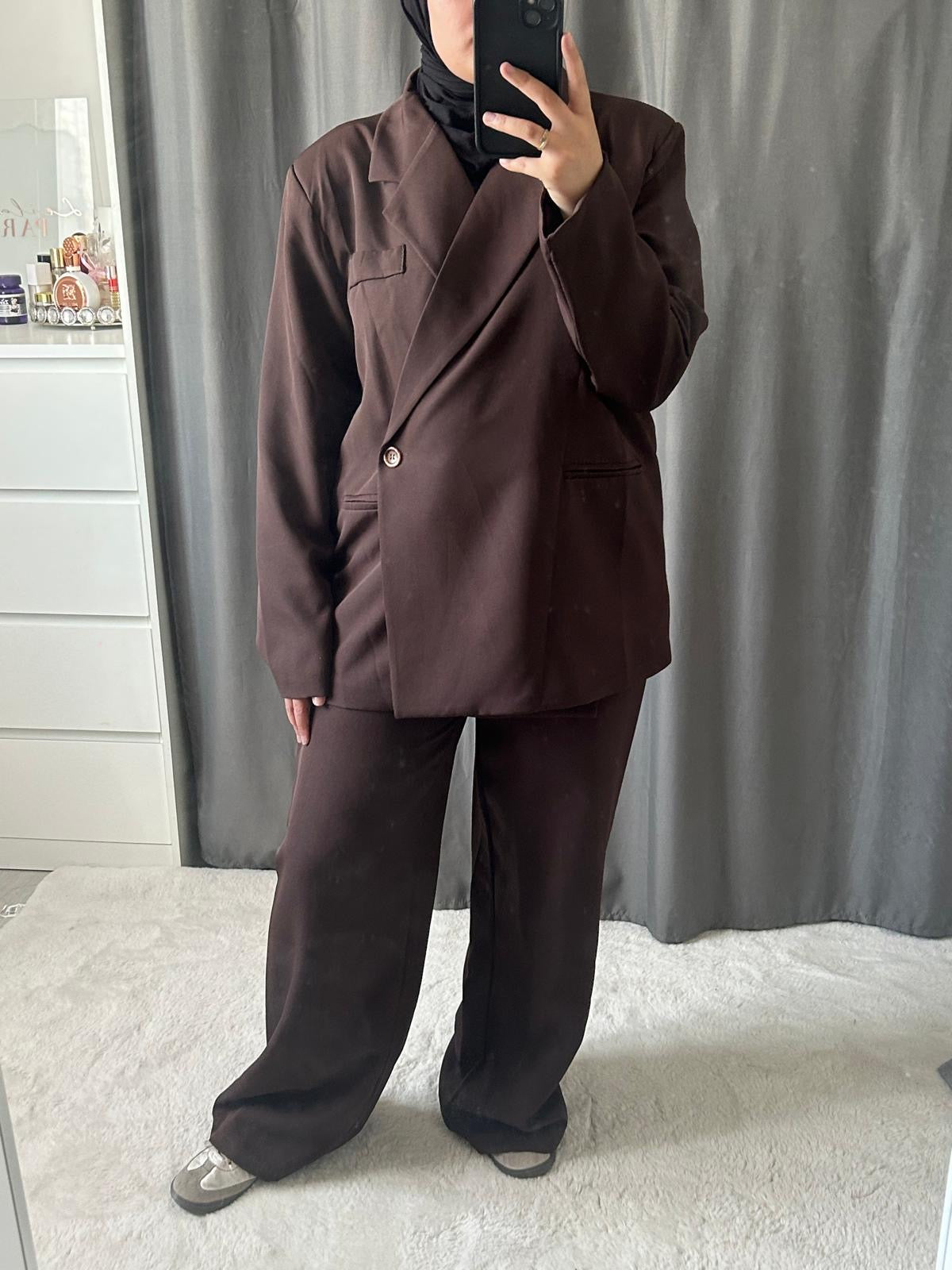 Ensemble Blazer - chocolat