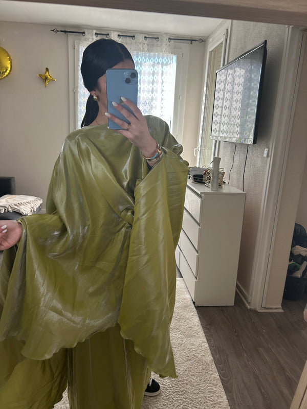 Ensemble en organza - vert