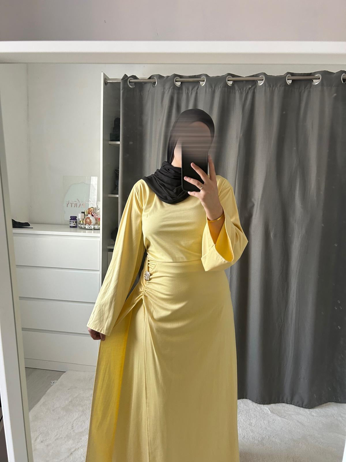 Robe Jasmine - jaune poussin