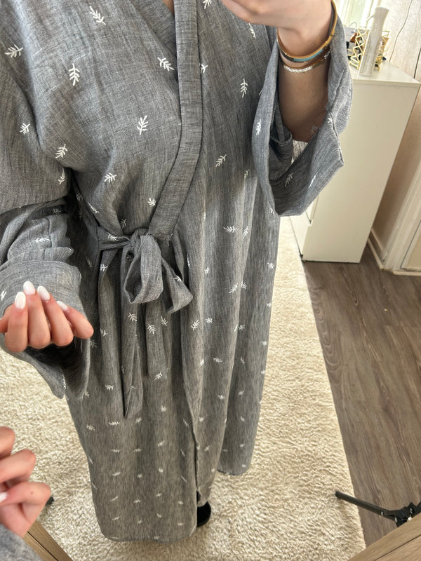 Robe Portefeuille Alba - gris