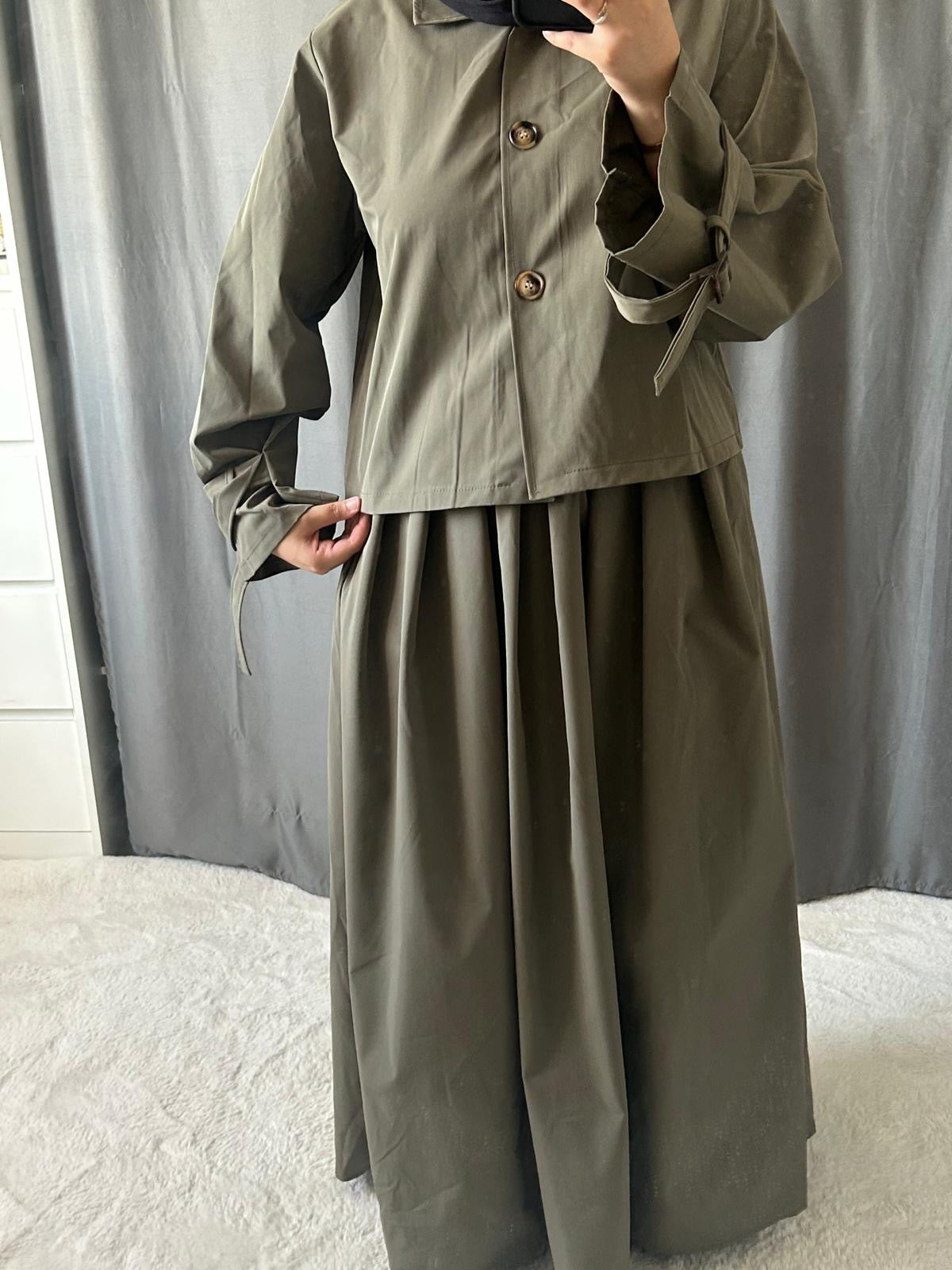 Ensemble Trench - kaki