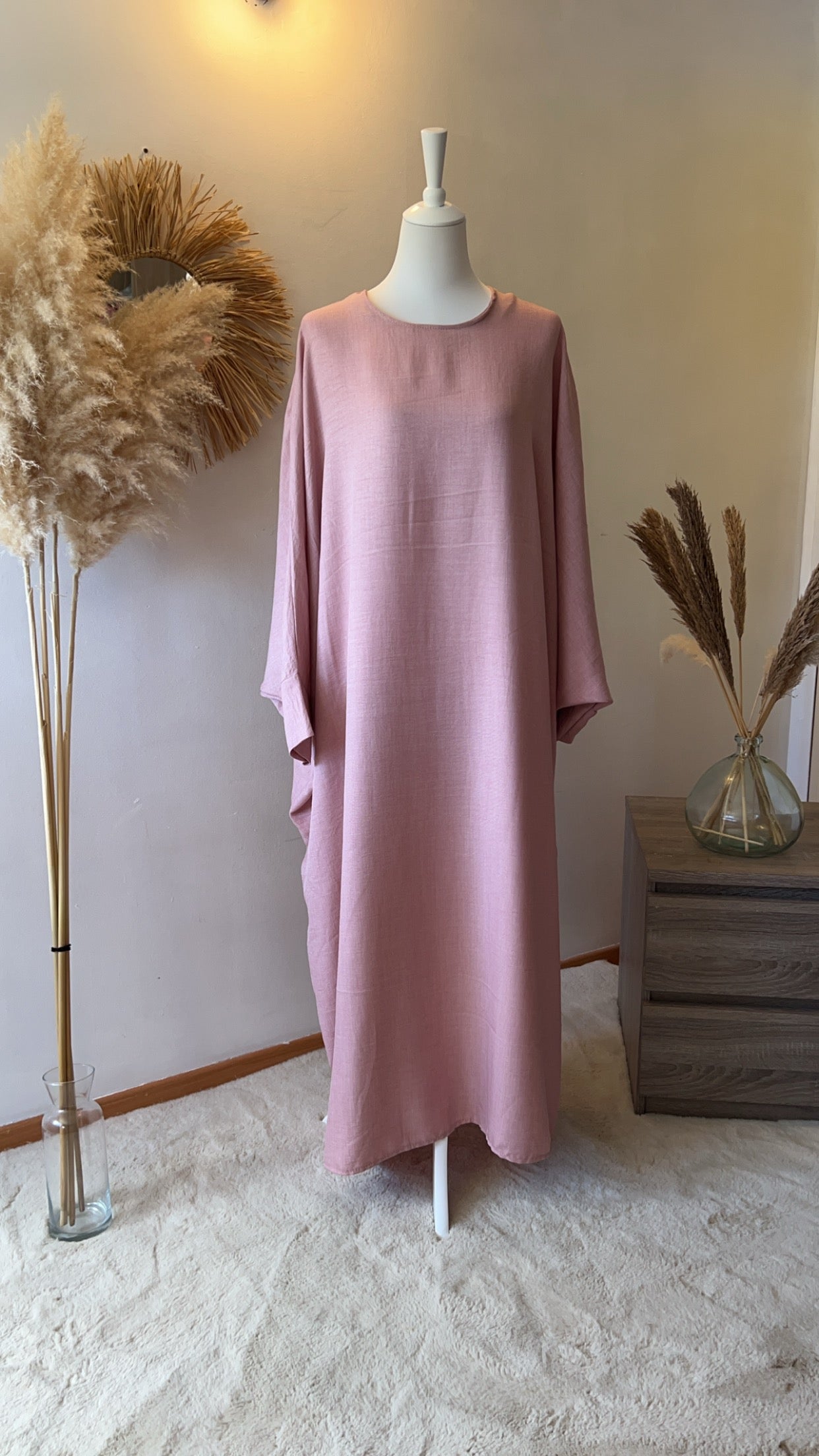 Abaya Saoudienne Baby Pink