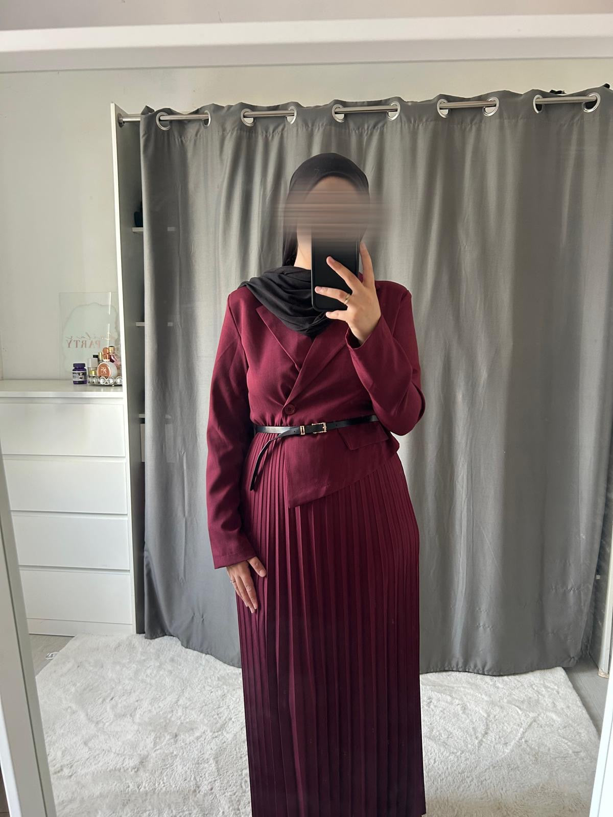 Robe Sofia - bordeaux