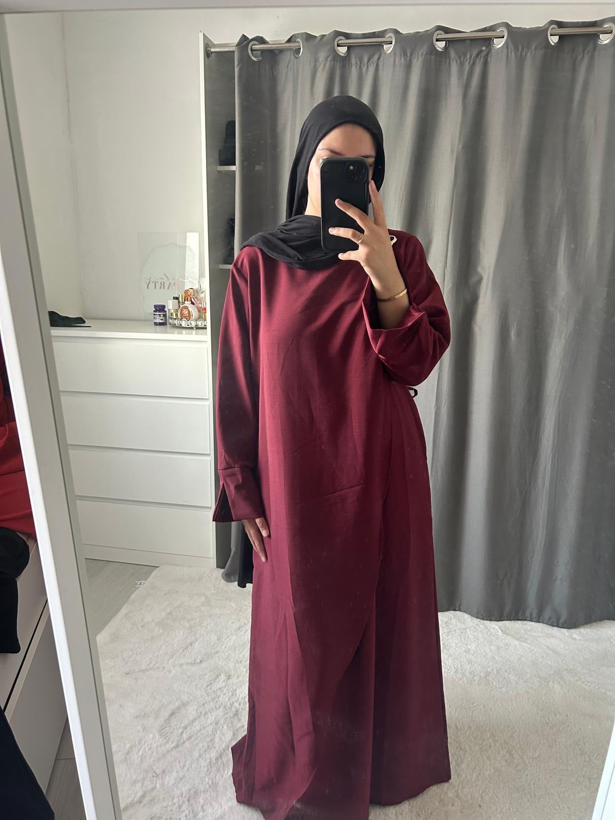Robe Athéna - bordeaux