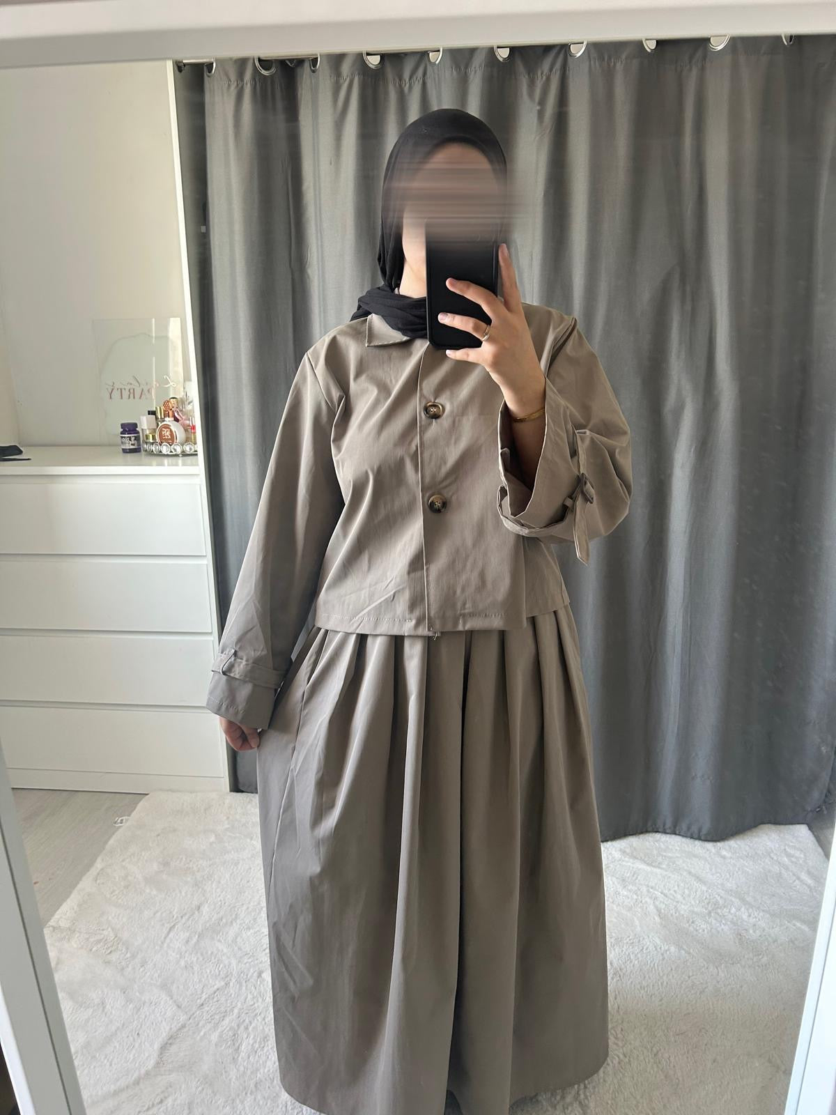 Ensemble Trench - taupe