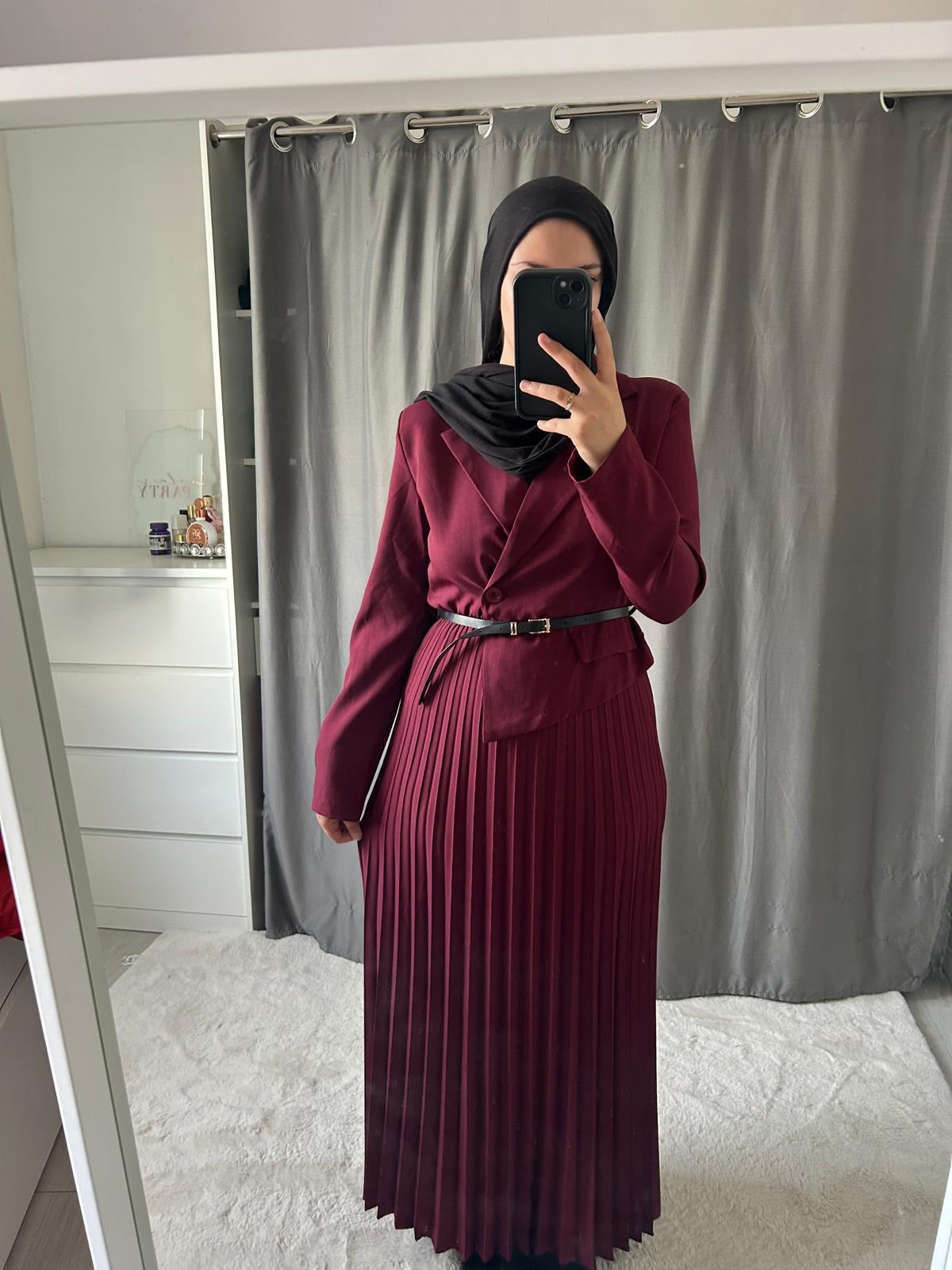 Robe Sofia - bordeaux