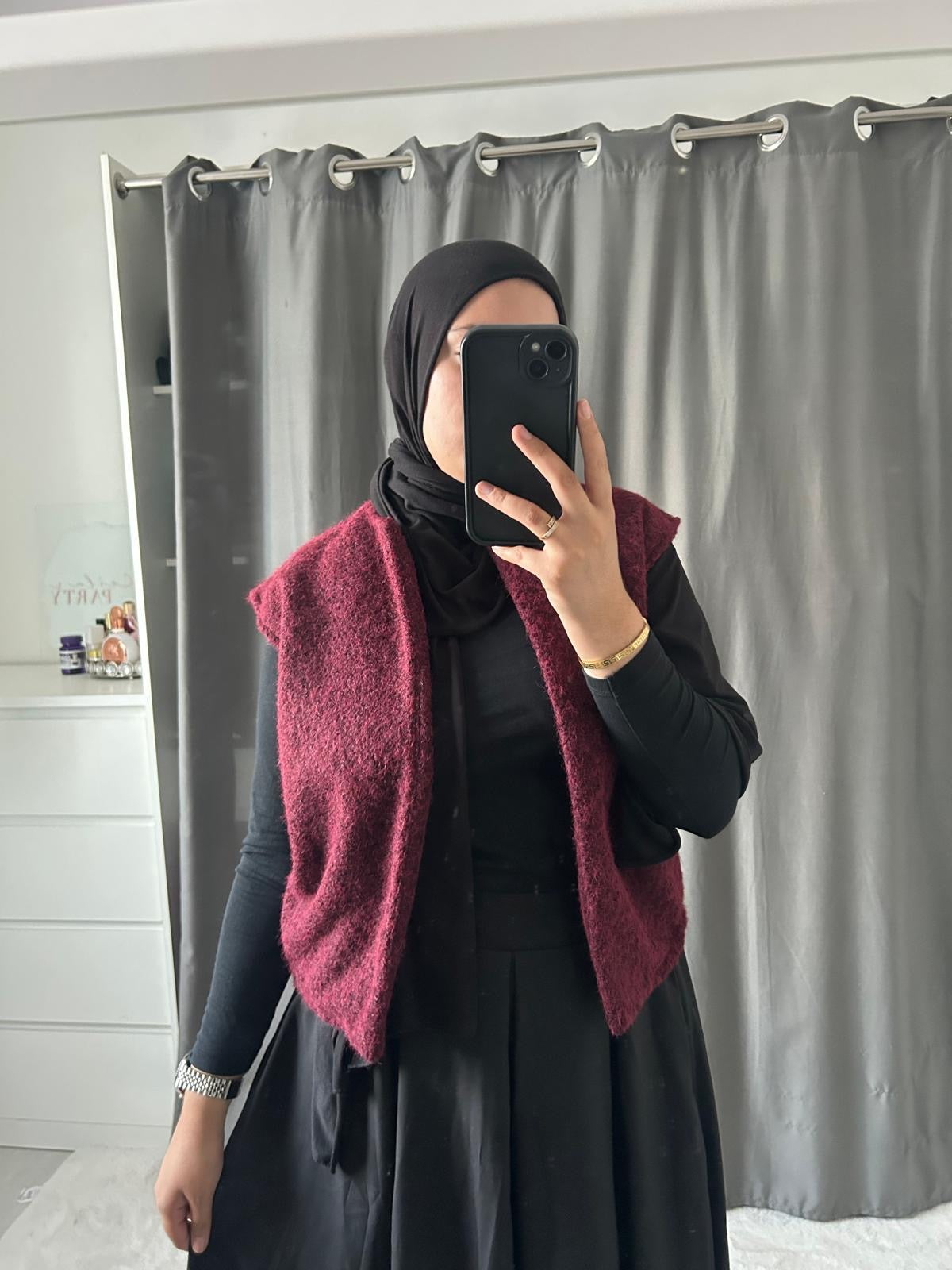 Gilet Cosy - bordeaux