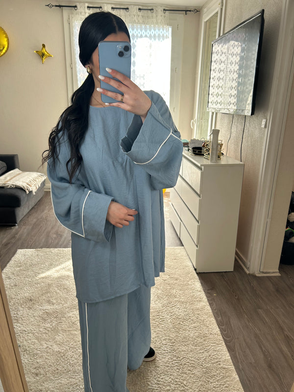 Ensemble mani - bleu jean