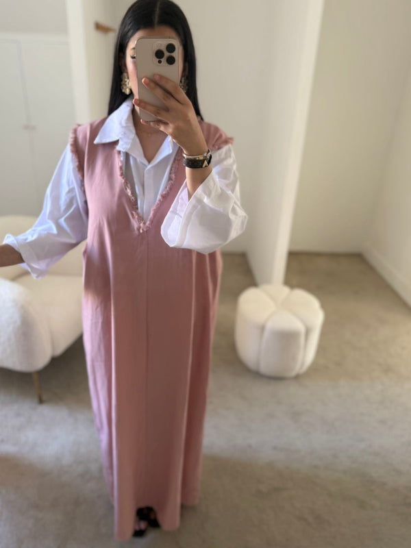 Robe chemise - rose