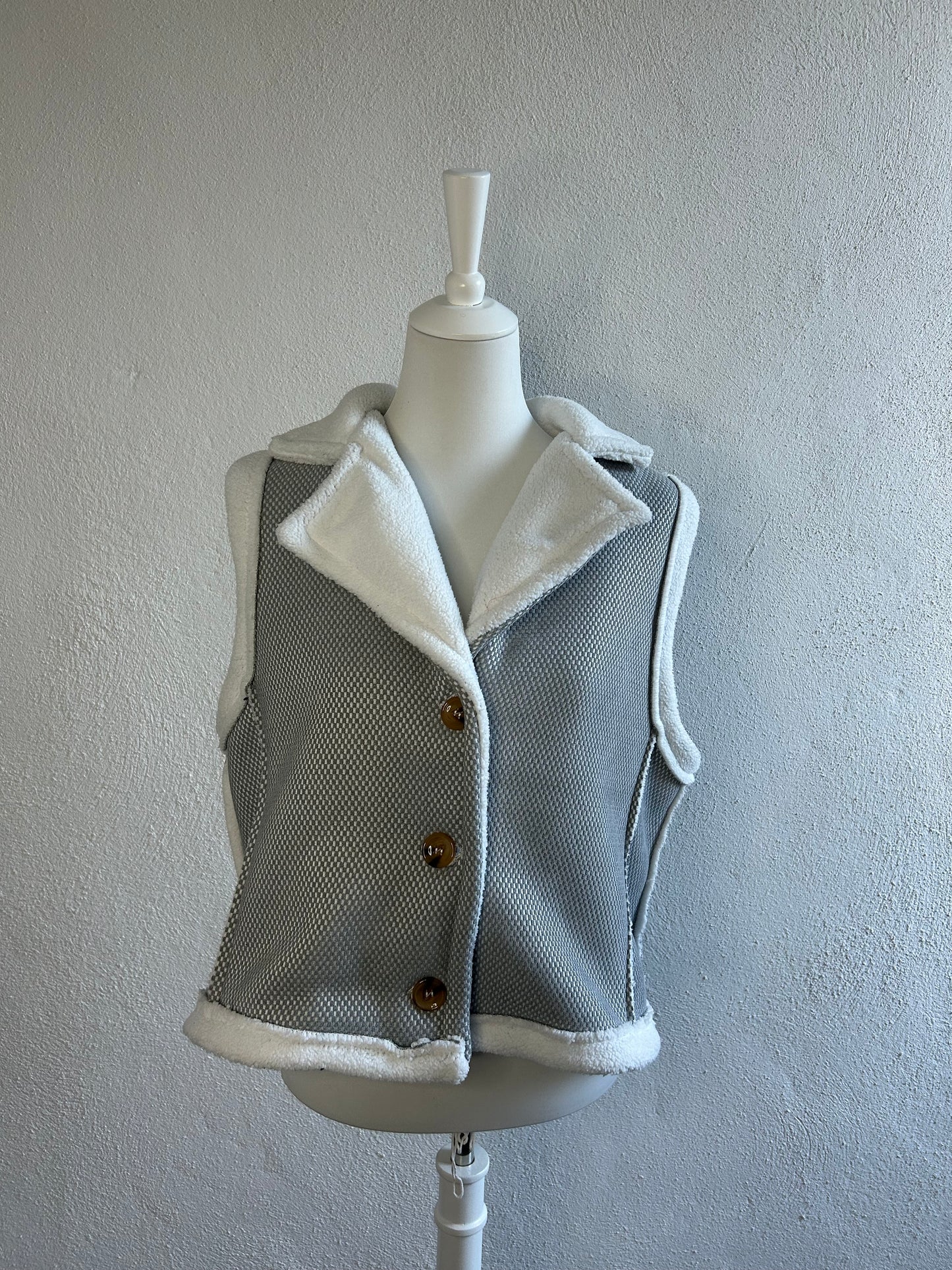 Veste Selsebil gris/blanc