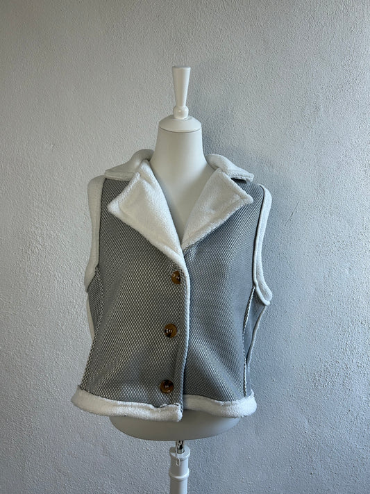 Veste Selsebil gris/blanc