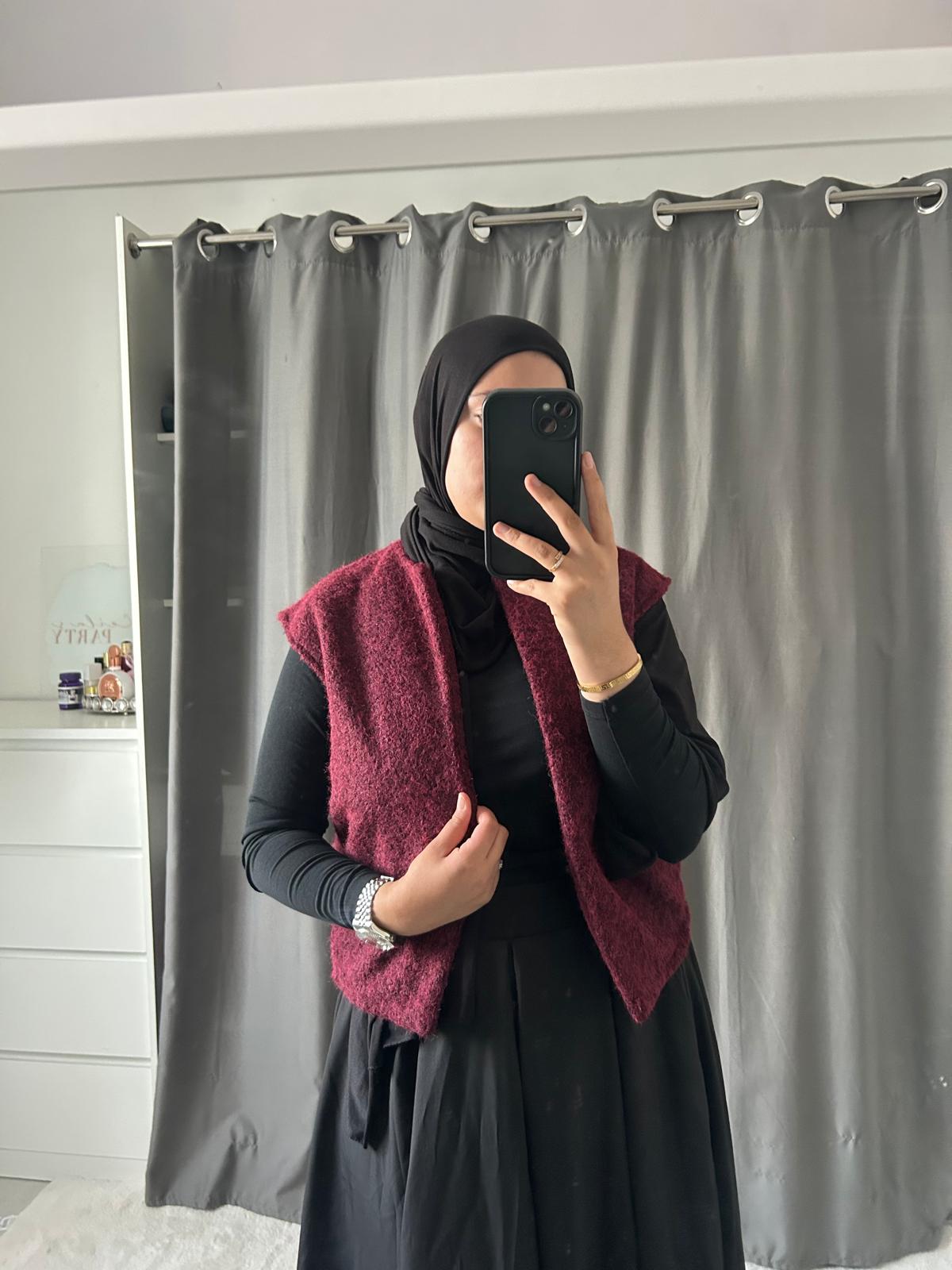 Gilet Cosy - bordeaux