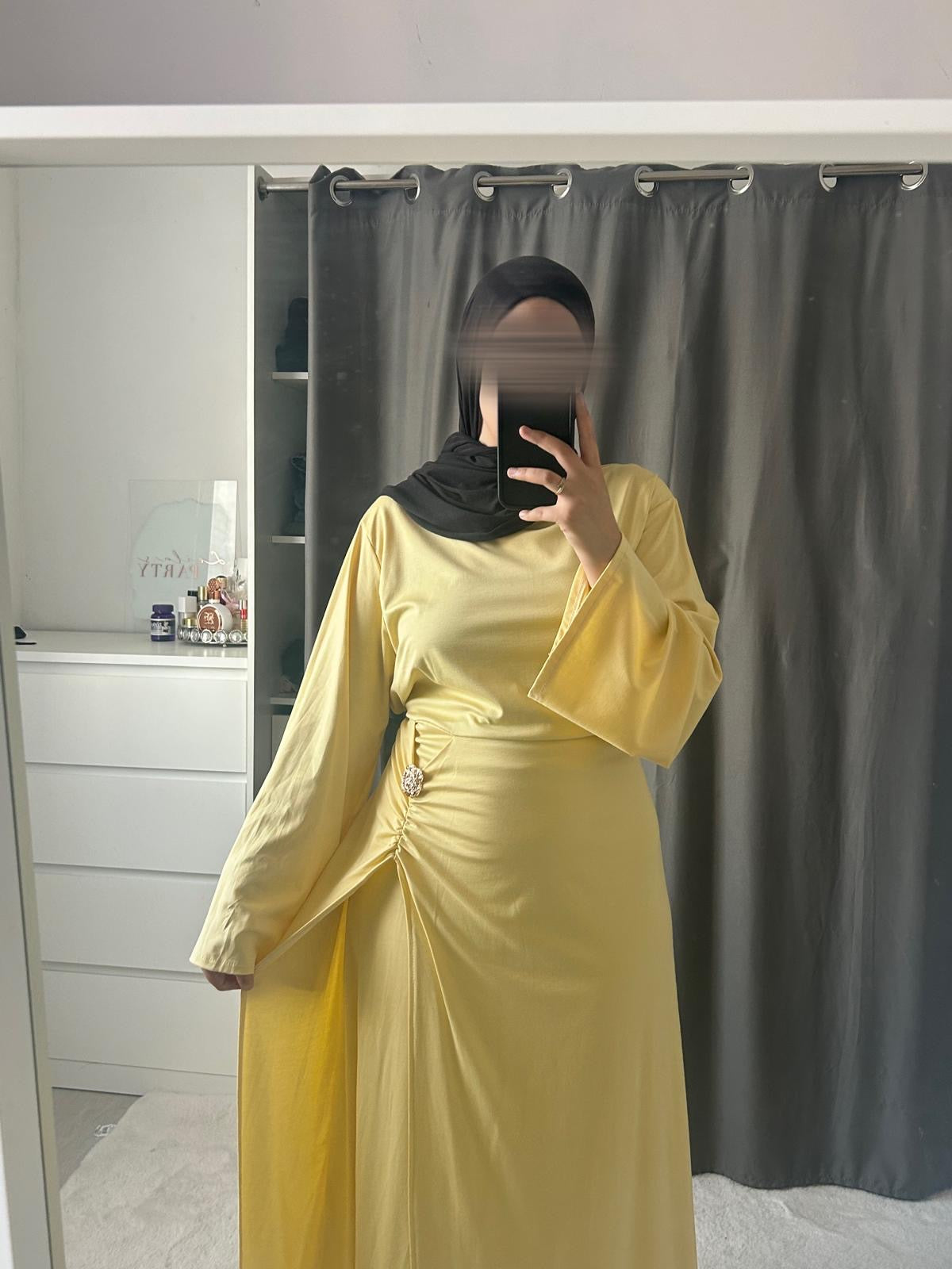 Robe Jasmine - jaune poussin