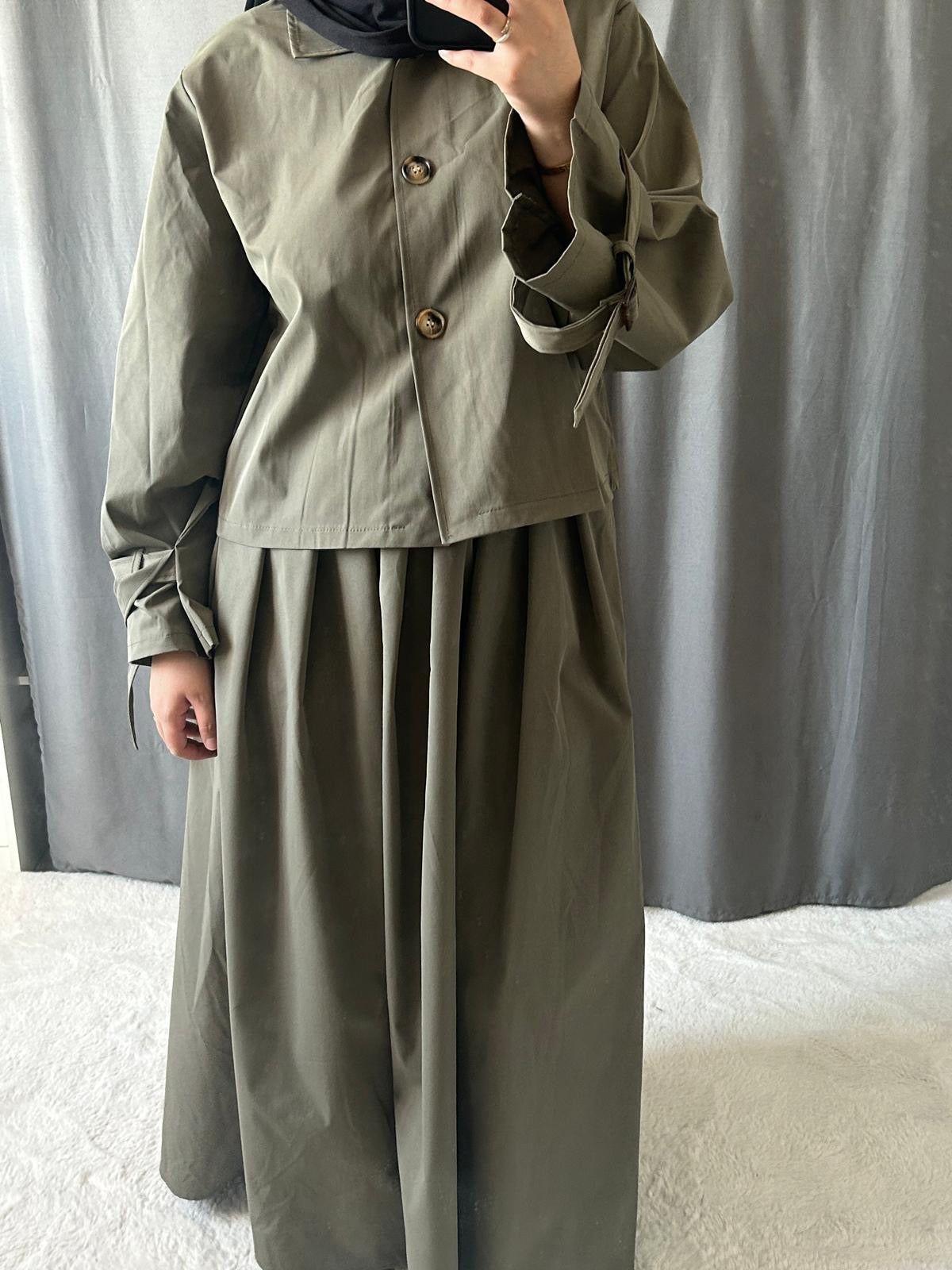 Ensemble Trench - kaki