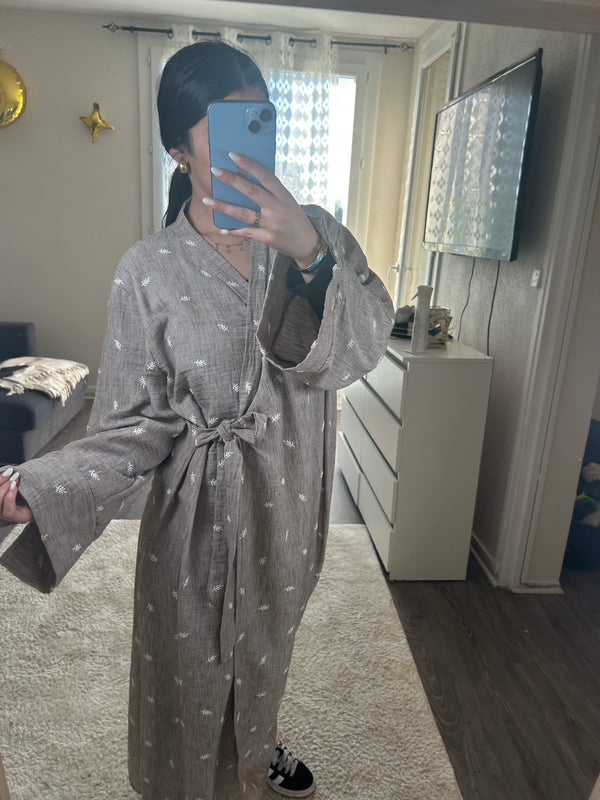Robe Portefeuille Alba - taupe