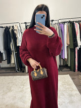 Robe Pull Nelya - Bordeaux