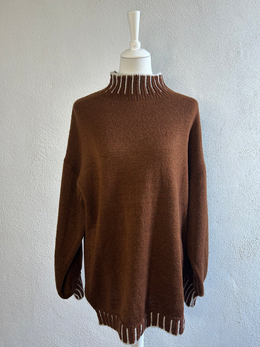 Pull Assya Marron