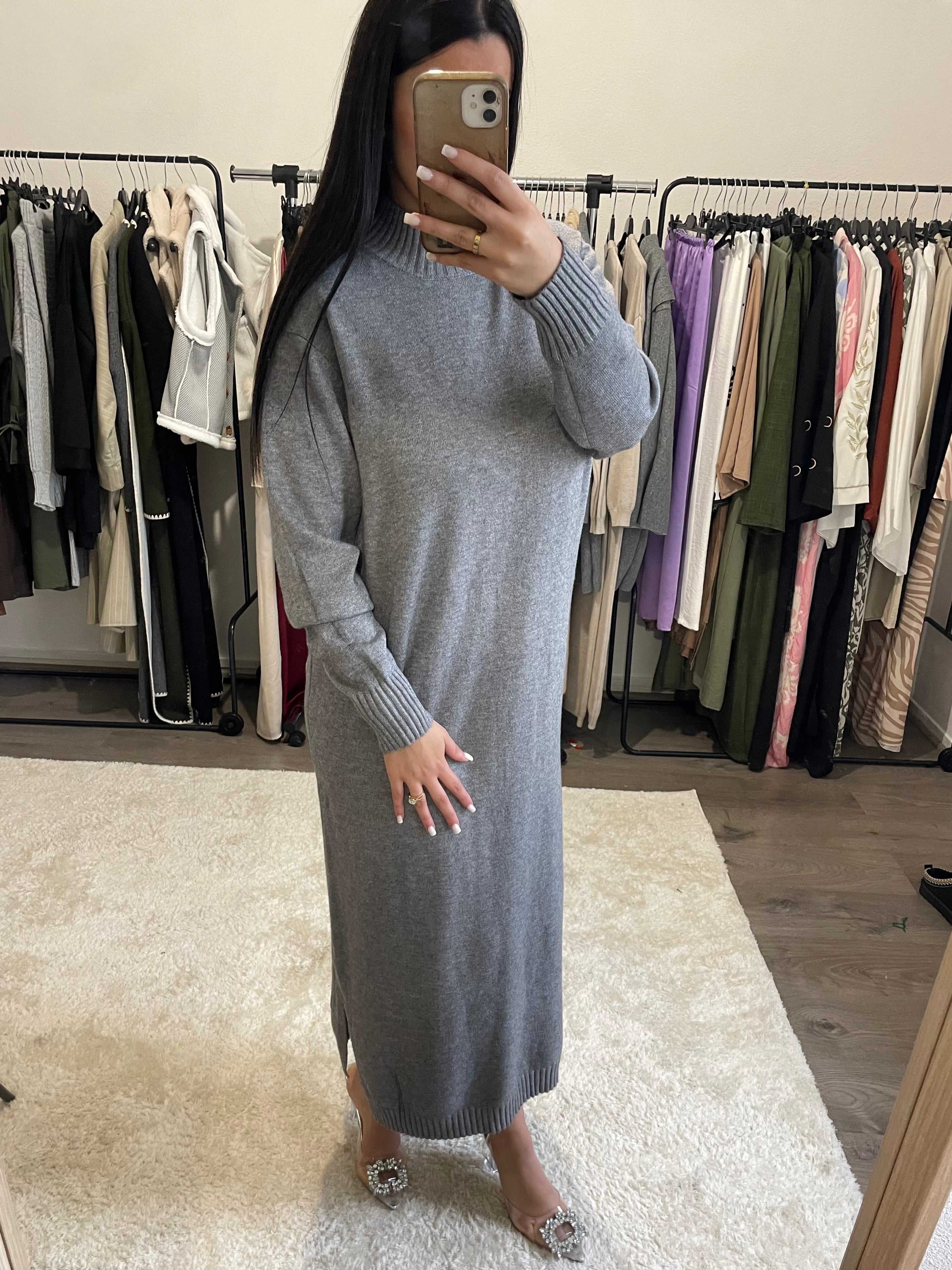 Robe Pull « Tout Doux » - Gris