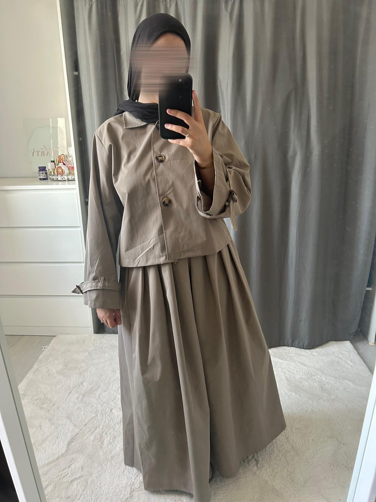 Ensemble Trench - taupe