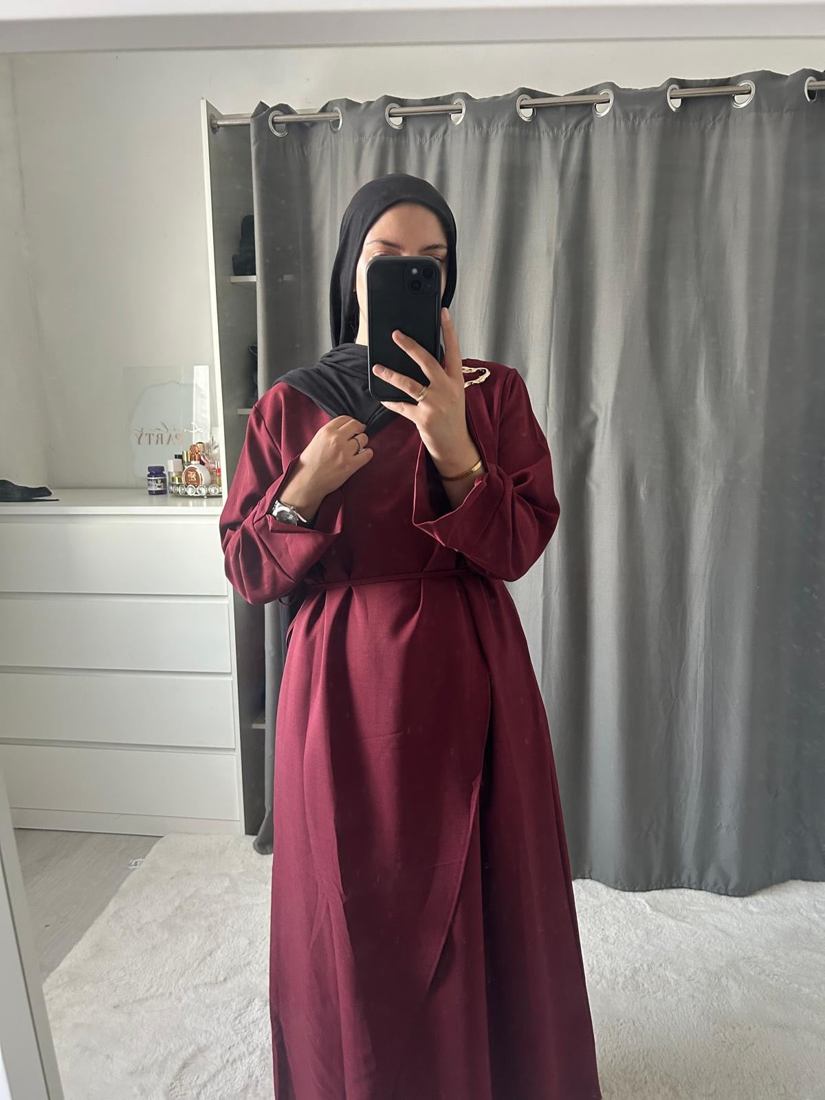 Robe Athéna - bordeaux