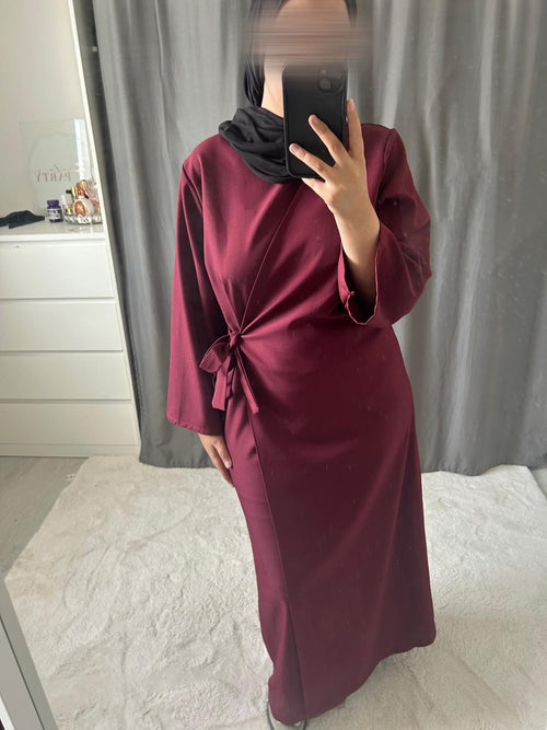 Abaya Diana - bordeaux
