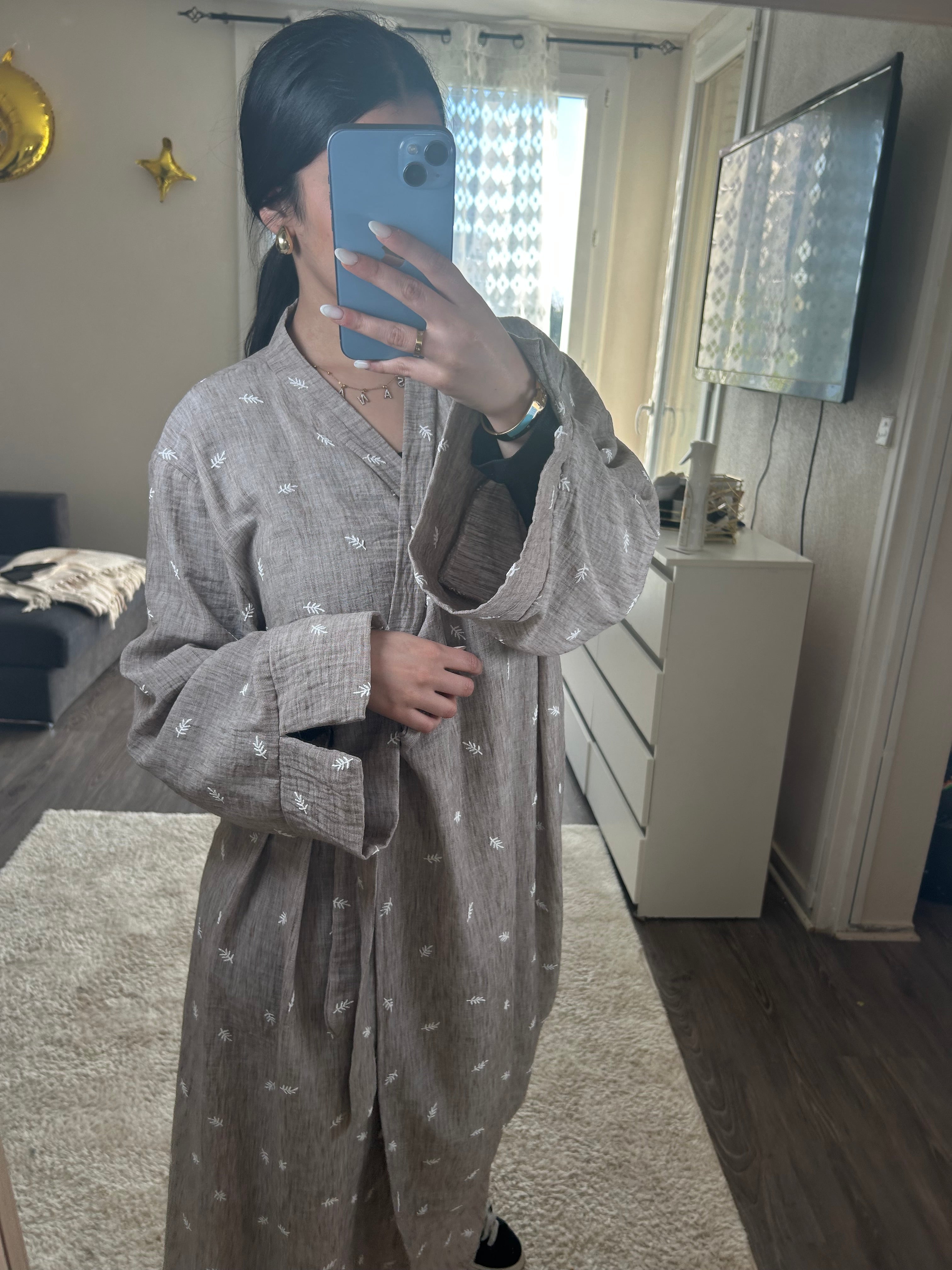 Robe Portefeuille Alba - taupe