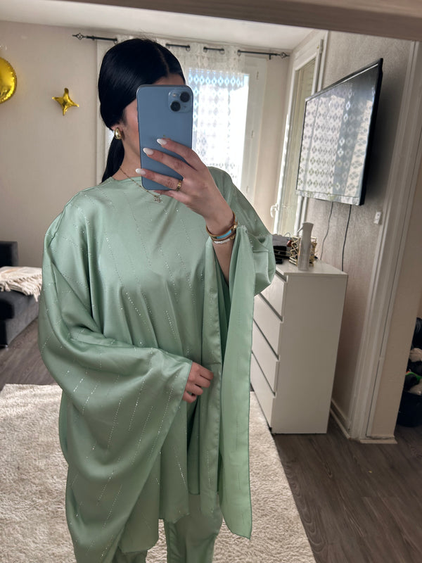 Ensemble dahlia - vert