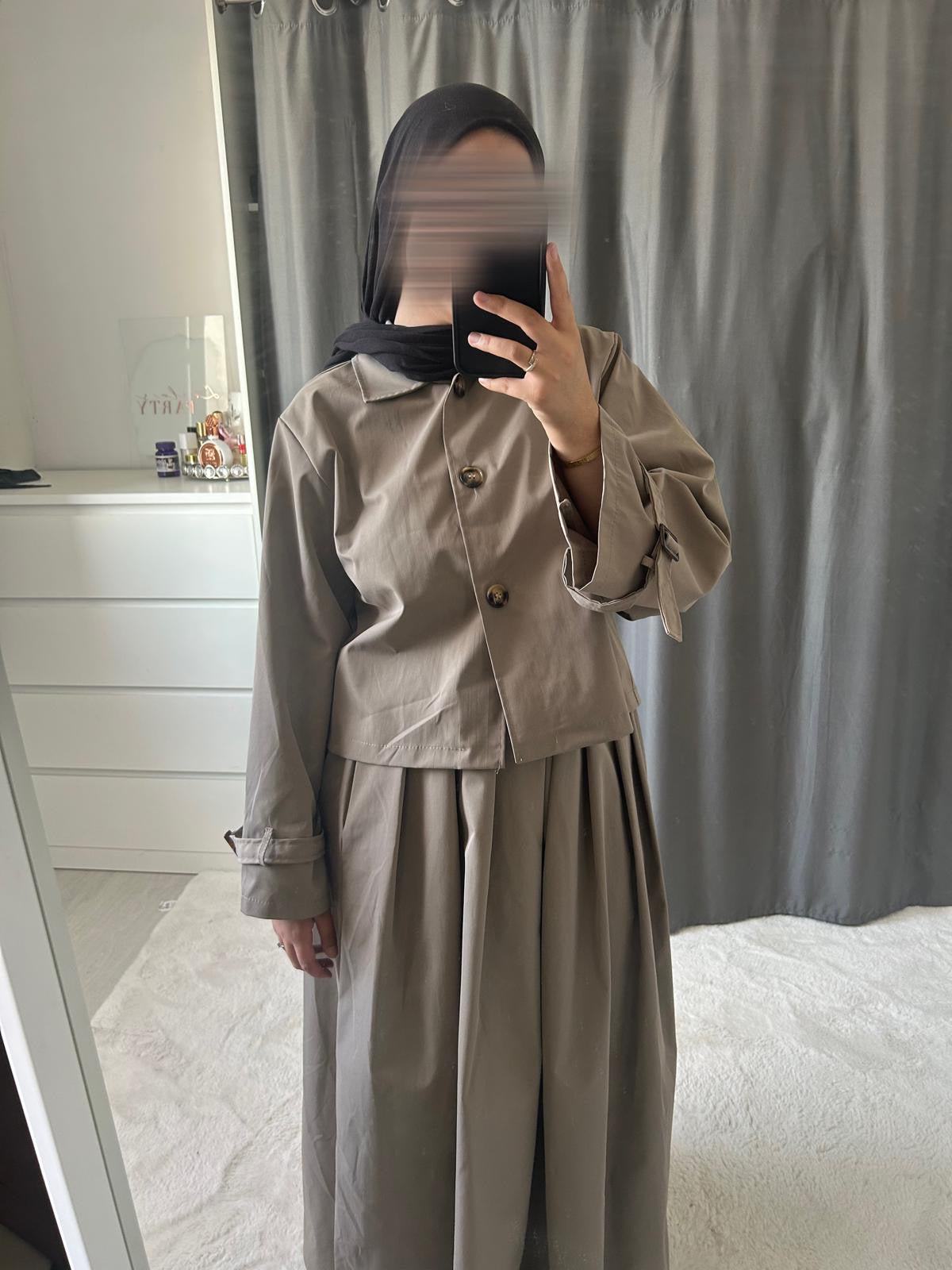Ensemble Trench - taupe