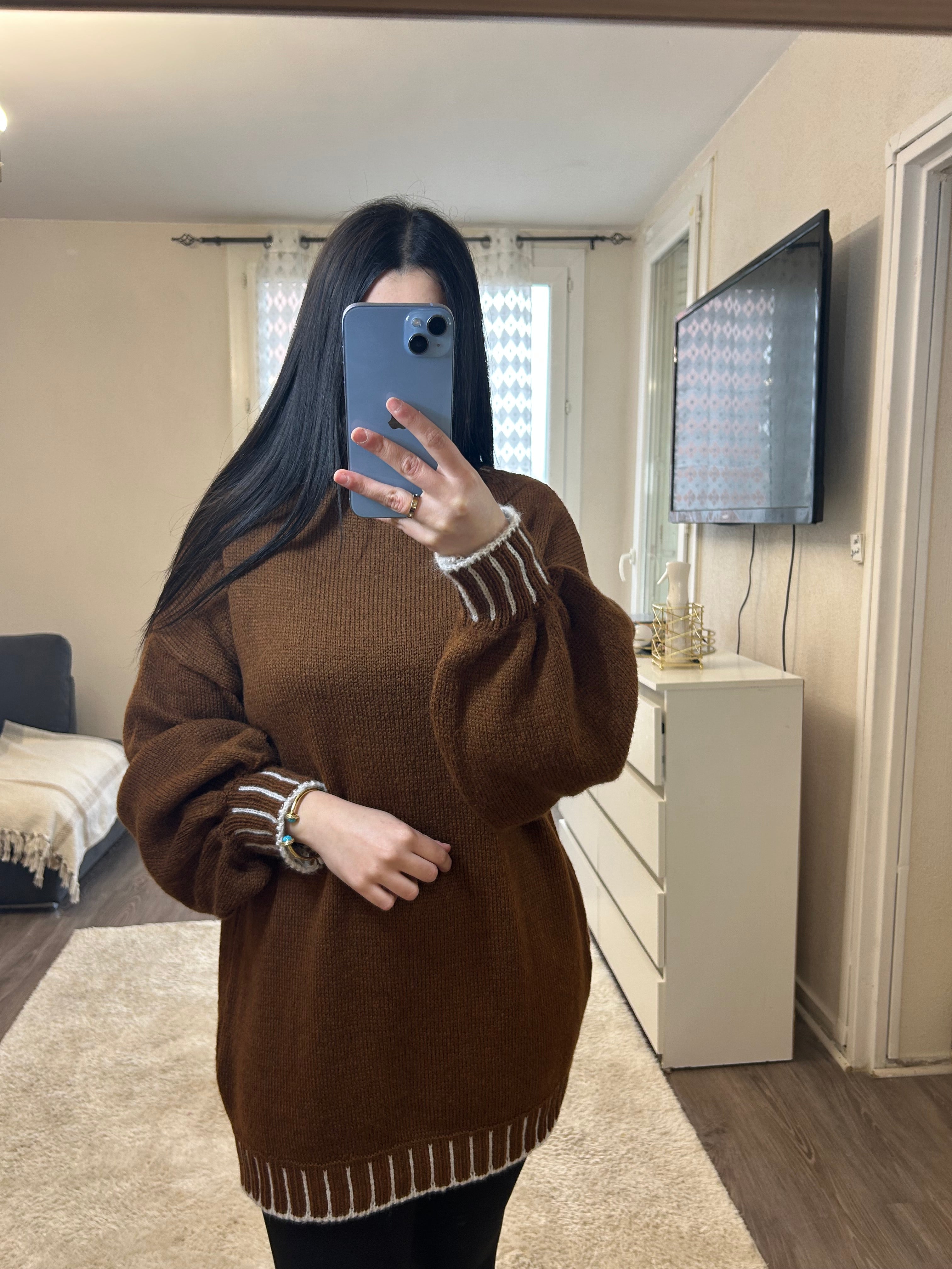 Pull Assya - Marron